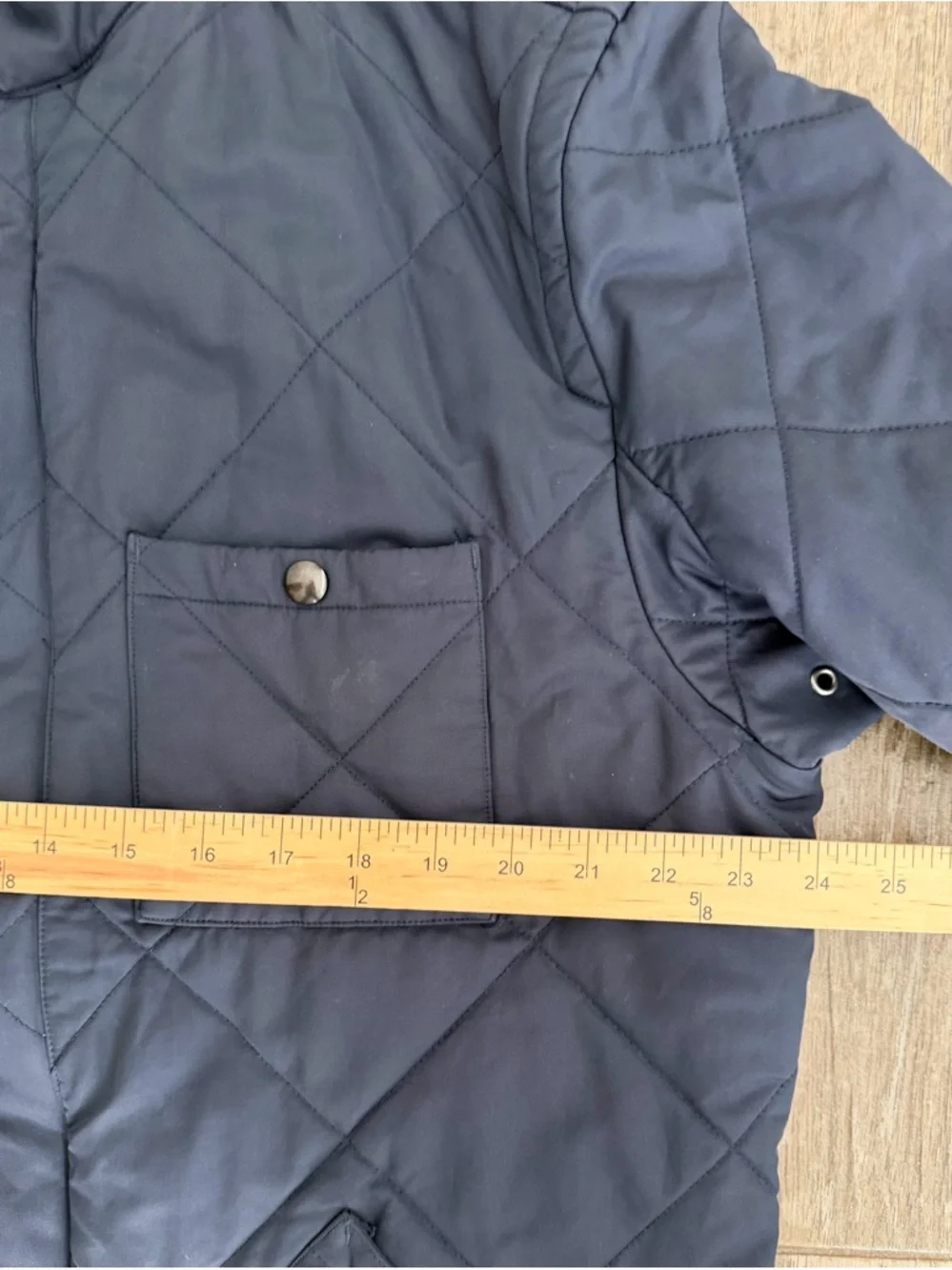 Quilted J Crew Sussex Barn Chore Jacket Sz XL Navy - Picture 4 of 10